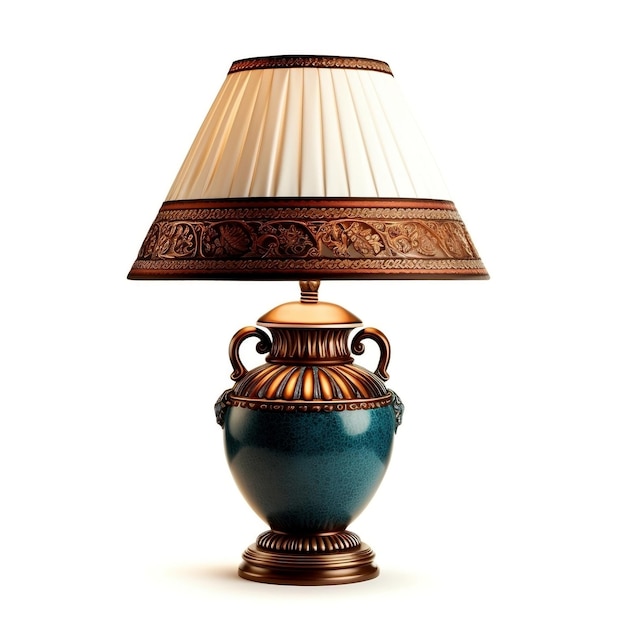 White Background Decorative Lamp AI