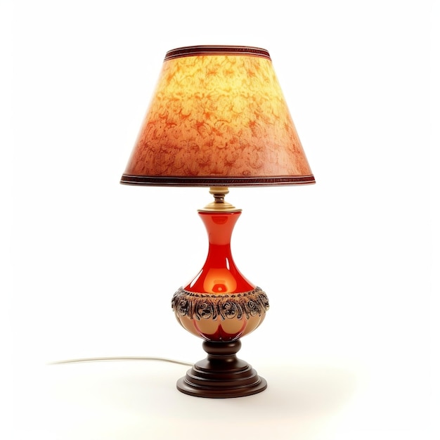 White Background Decorative Lamp AI