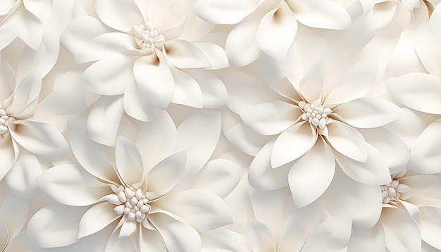 White background flowers texture