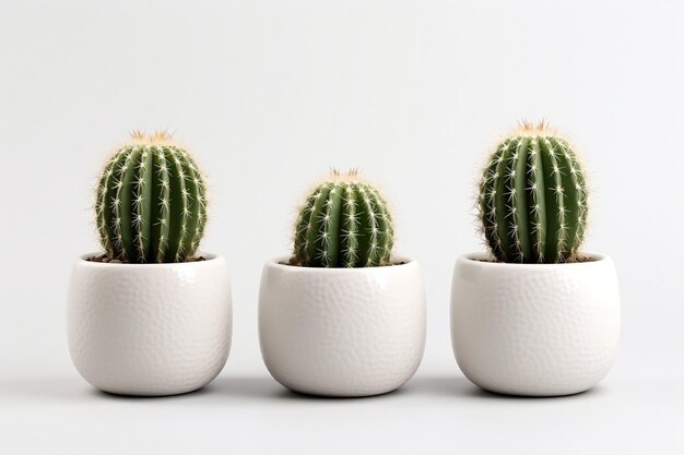 White background PNG available for Summer cactus plant Generative Ai