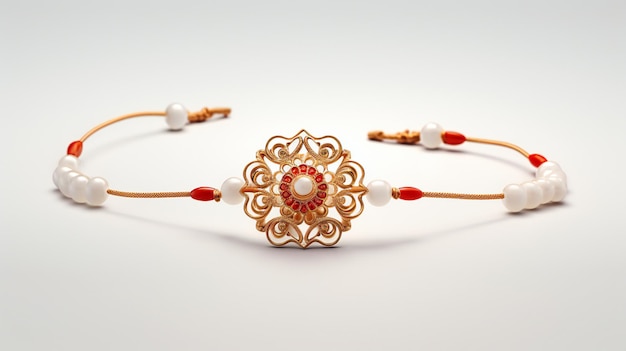 백색 배경 Rakhi for Raksha Bandhan