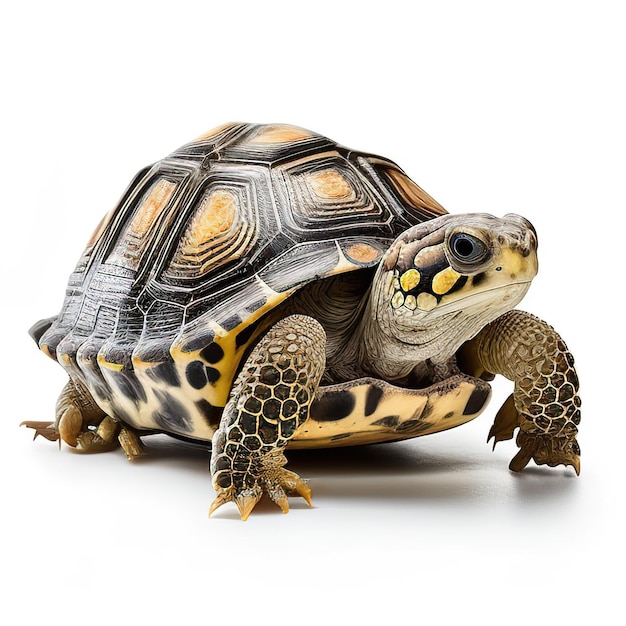 white background turtle