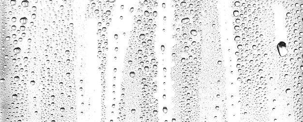 ガラス、抽象的なデザインのオーバーレイの壁紙に白い背景の水滴