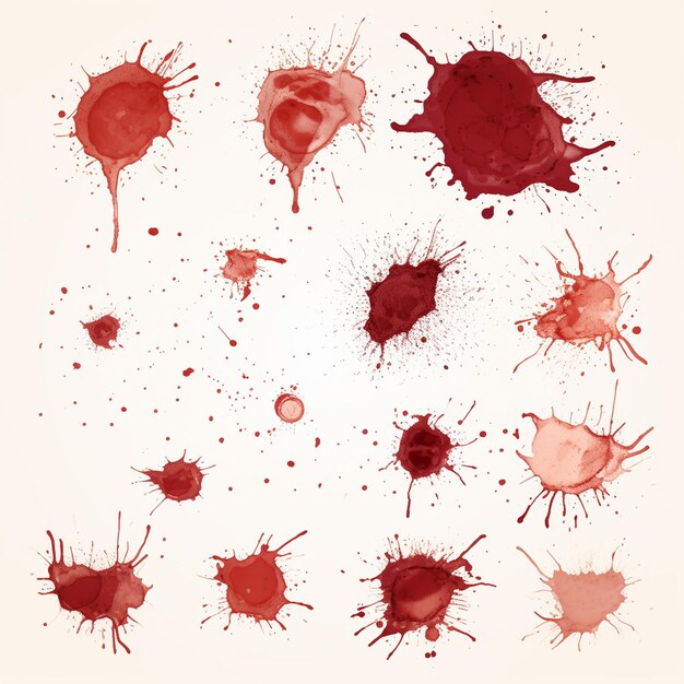 Photo white background with abstract grunge splatter and colorful paint stains