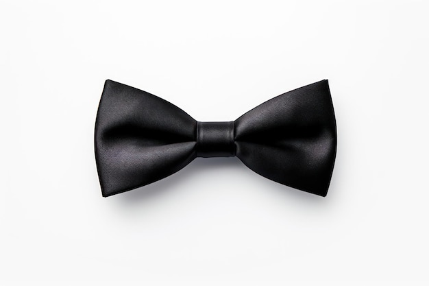 A white background with a black bow tie