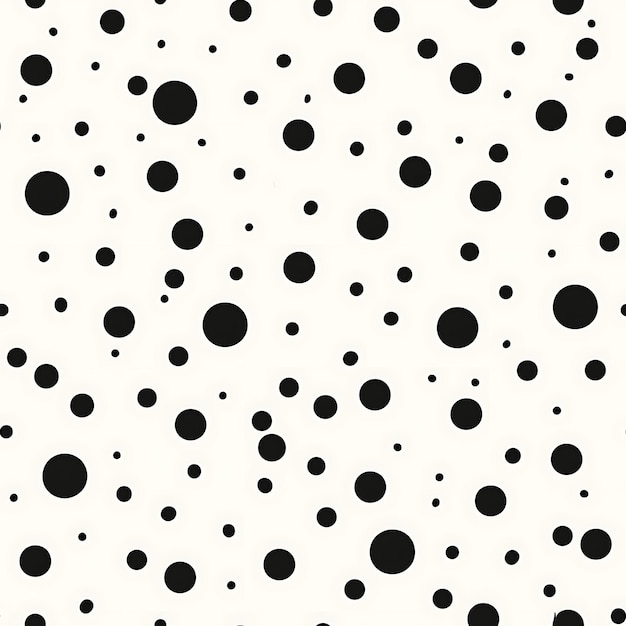 Foto uno sfondo bianco con punti neri e punti neri