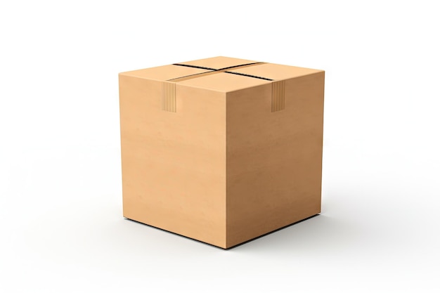 White background with a box