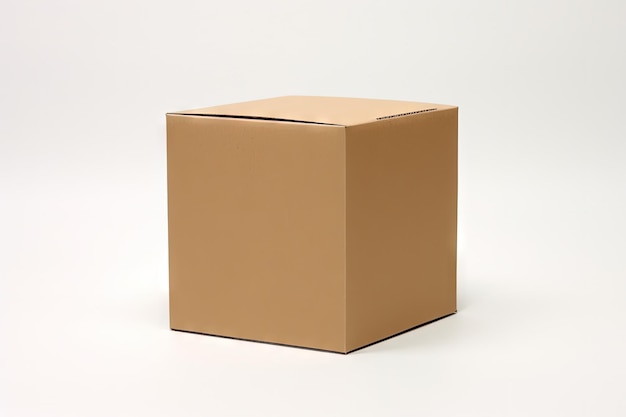 White background with a box