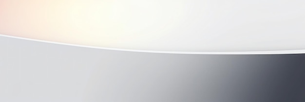 A white background with a curved edge and a light shining on it.