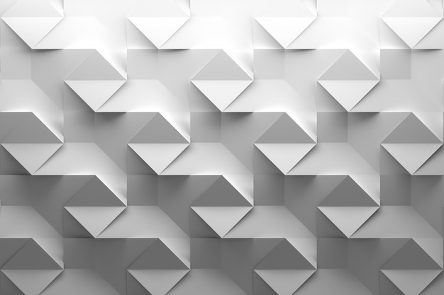 White background with folded squares