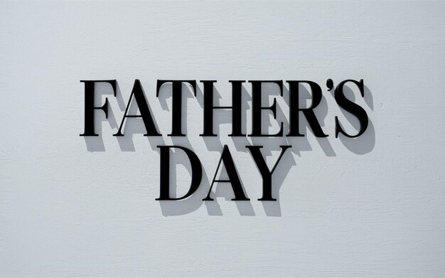 a white background with a message that says father day