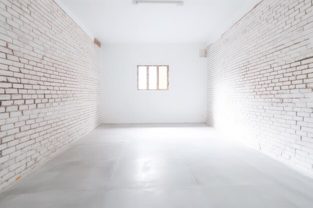 White background with a neat cement building copy space