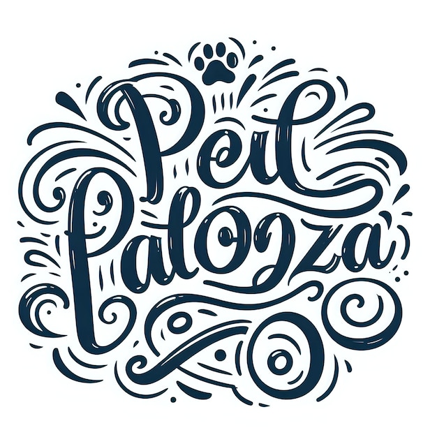 白い背景に犬の絵が描かれている