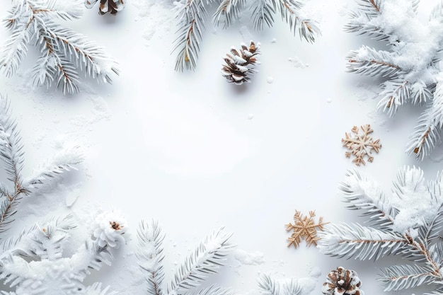 a white background with pine cones on it