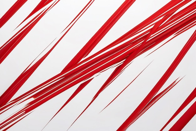 White background with red diagonal lines