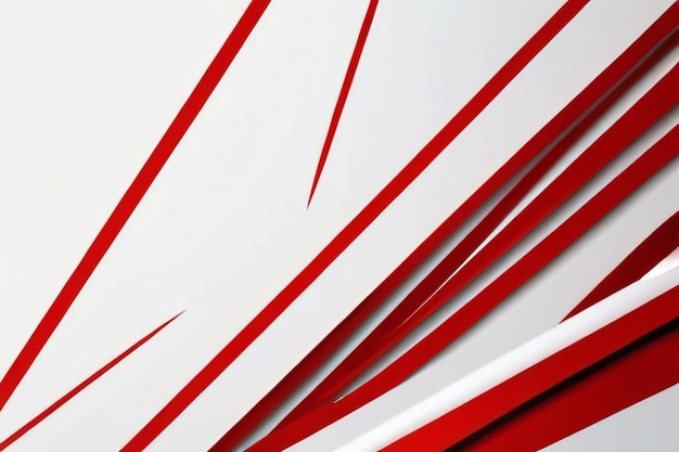 White background with red diagonal lines