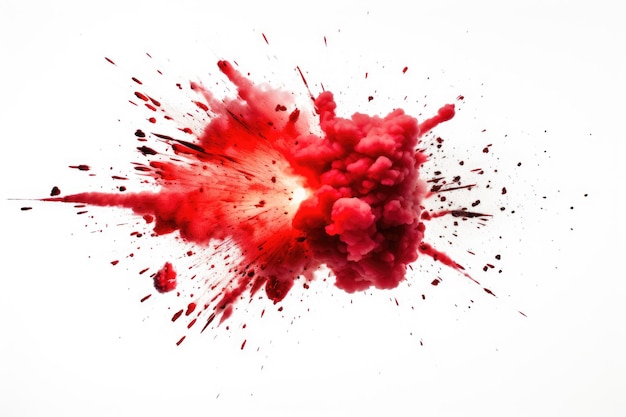 White background with red explosive bomb