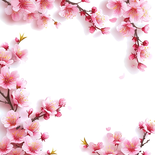 White background with sakura at the corner v 6 Job ID 1cdc80bee9e54f01b1958219b2db55cb