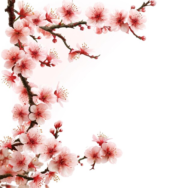 White background with sakura at the corner v 6 Job ID e70edbdabd1d4d1c8de0e2acec4ae46e