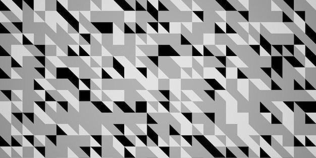 White background with triangle pattern monotone triangle\
pattern background 3d illustration