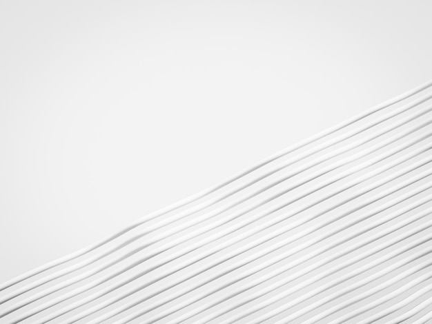 White background with wavy lines copy space