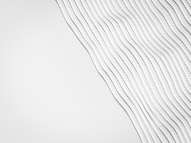 White background with wavy lines copy space