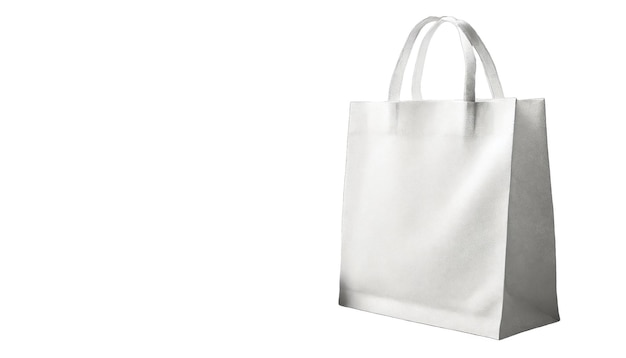 white bag mock up for goods or products with empty space business concept