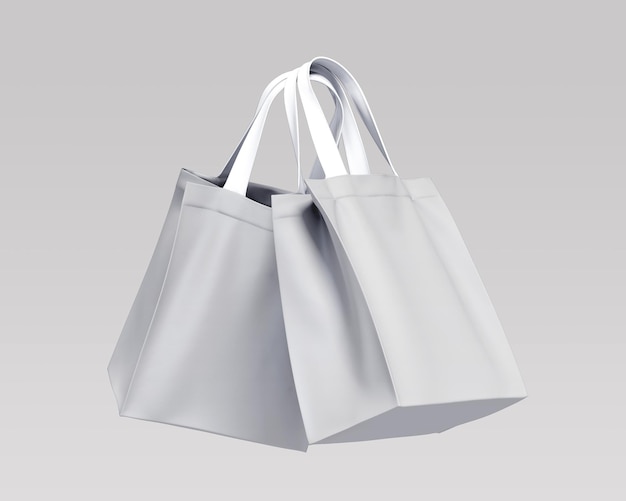 a white bag with a silver handle and a white bag on it
