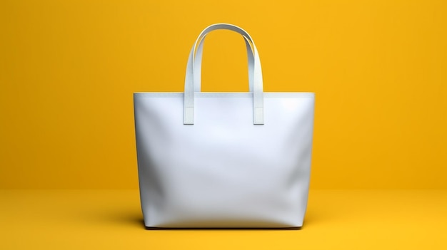 A white bag with a strap