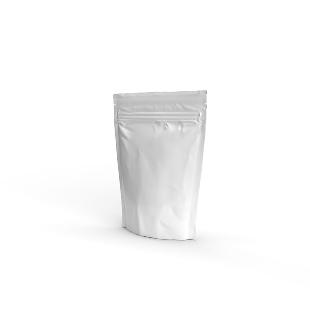 a white bag with a white bag on it