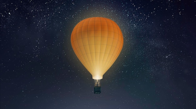 Белый воздушный шар с макетом горячего воздуха Макет пустого приключенческого дирижабля Большой транспорт для туризма