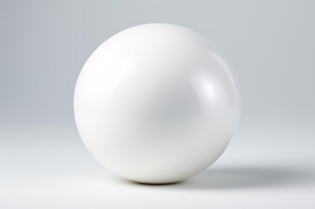 Photo white balls on a white background 3d rendering 3d illustration