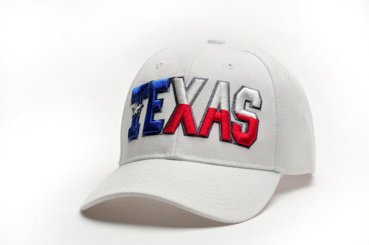 White baseball cap isolated on white background