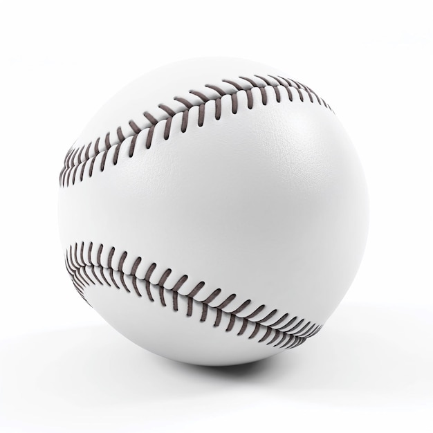 A white baseball with the number 3 on it