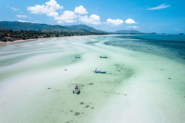 White beach on tropical island