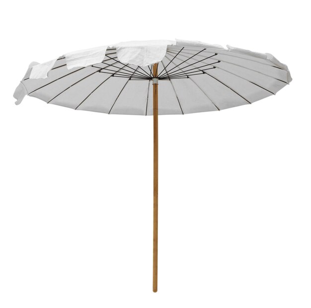 White beach umbrella