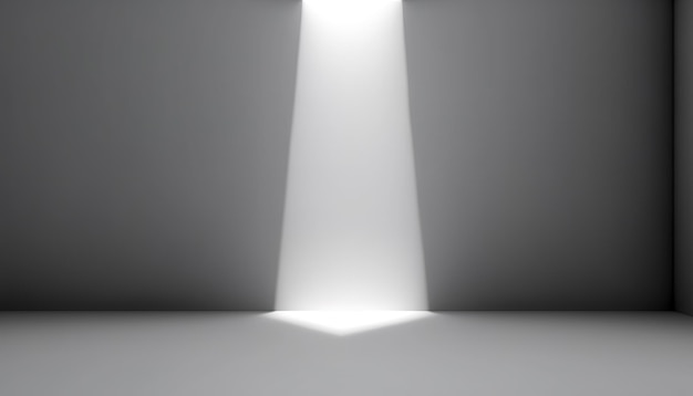 White beam on a gray wall generative AI