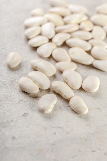 White beans on the table