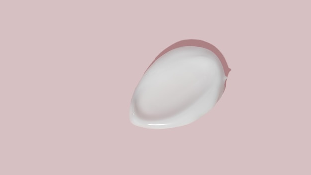 Crema di bellezza bianca sbavatura di sbavatura struttura cosmetica del prodotto per la cura della pelle campione di crema per il viso