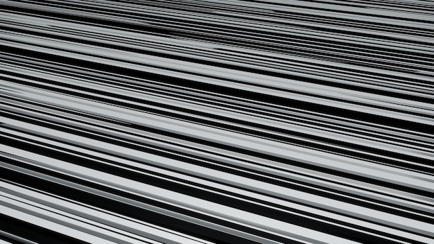 White and black 3d lines texture background