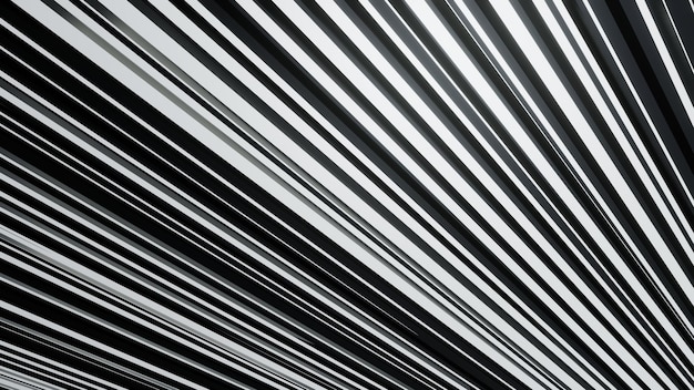 White and black 3d lines texture background