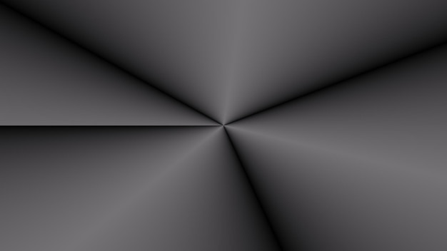 White and black beams from the center on a white plain (3d\
rendering)