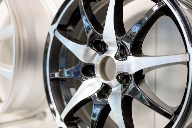 white and black Car wheel