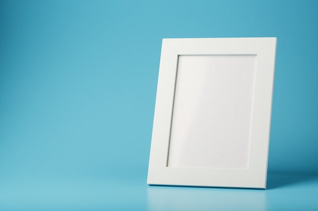 white and black photo frame with empty space 