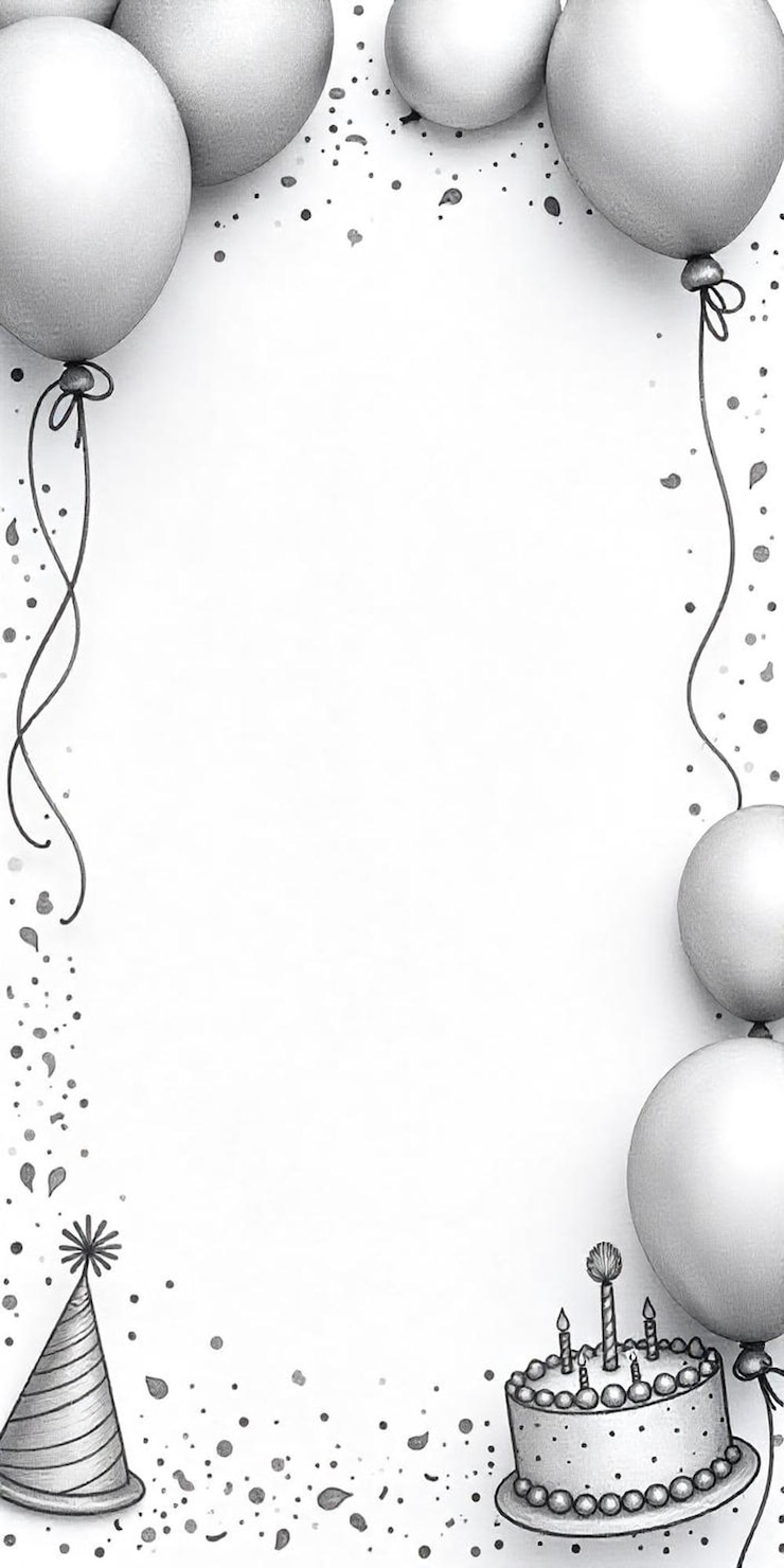 Photo a white and black picture of two silver balls and a white background with a space for text