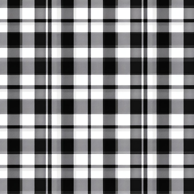 White and black plaid pattern background texture AI generated