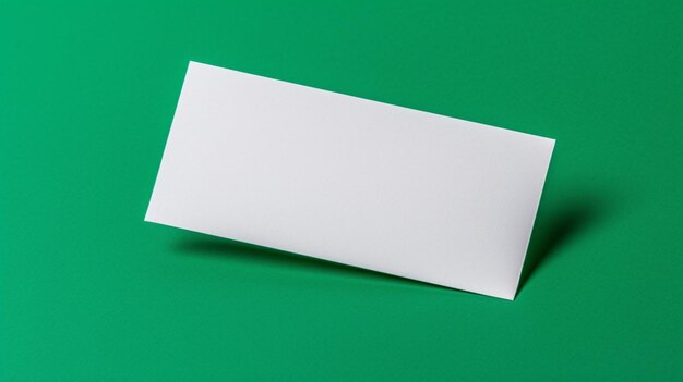 white blank card model