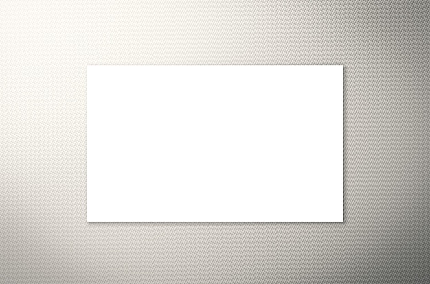 White blank name card or business card