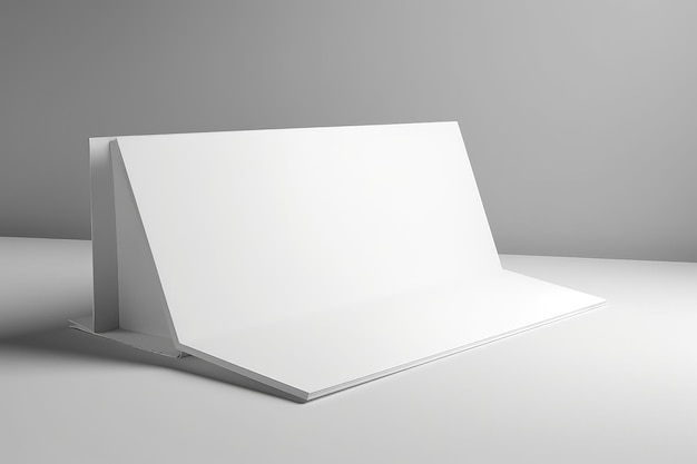 White blank paper mockup