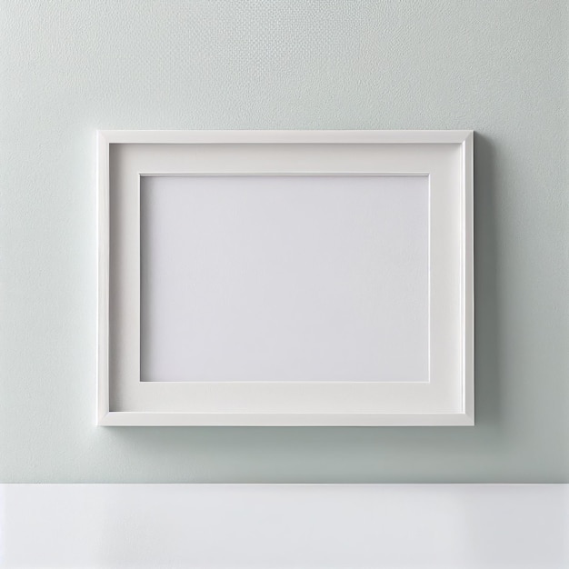 White blank photo frame for family generated by artificial intelligence